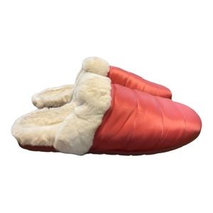 Vionic Women's Coral and Cream Slippers
